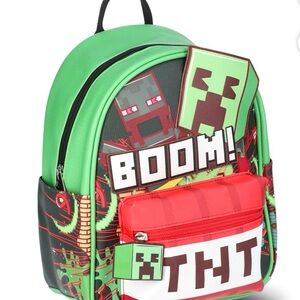 Minecraft Explosion TNT Women's Mini Backpack, Green